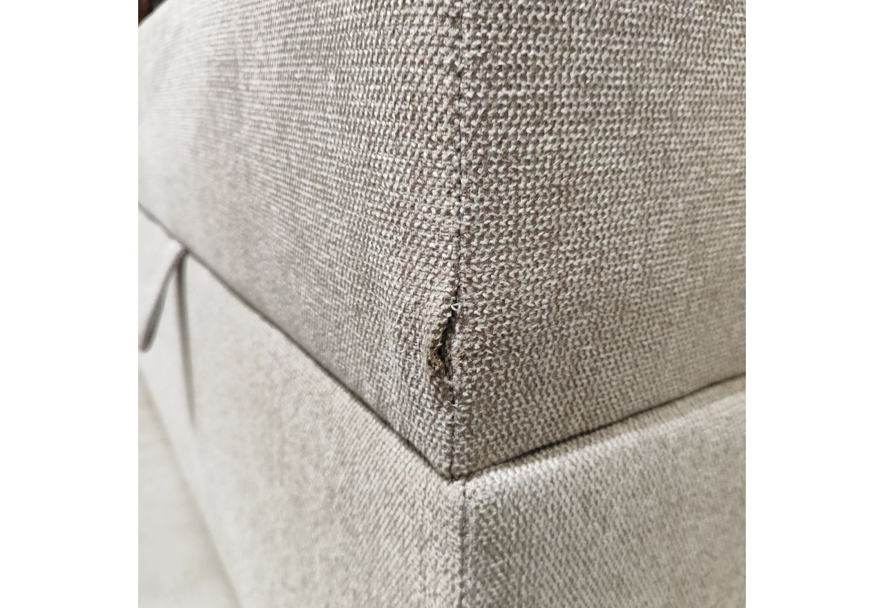 Łóżko kontynentalne bez wezgłowia BESS 160x200 - Matana 17 - beżowy - OUTLETU