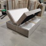 Łóżko kontynentalne bez wezgłowia BESS 160x200 - Matana 17 - beżowy - OUTLETU