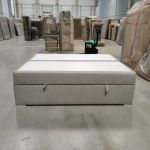 Łóżko kontynentalne bez wezgłowia BESS 160x200 - Matana 17 - beżowy - OUTLETU