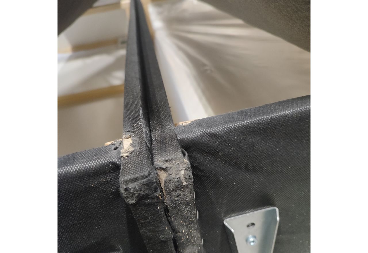 Łóżko kontynentalne PERA 180x200 - Monolith 92 - ciemny szary - OUTLETU