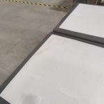 Łóżko kontynentalne PERA 180x200 - Monolith 92 - ciemny szary - OUTLETU