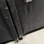 Łóżko kontynentalne PERA 180x200 - Monolith 92 - ciemny szary - OUTLETU