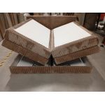 Łóżko kontynentalne TILIANO KING 200x200 - Tilia 17 - brązowy - OUTLETU