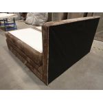 Łóżko kontynentalne TILIANO KING 200x200 - Tilia 17 - brązowy - OUTLETU