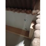 Łóżko kontynentalne TILIANO KING 200x200 - Tilia 17 - brązowy - OUTLETU