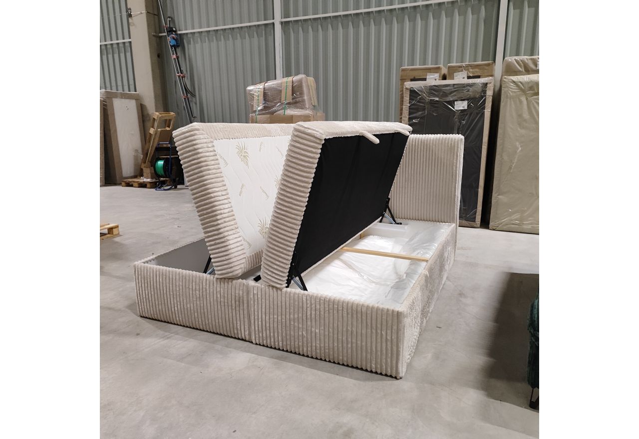 Łóżko kontynentalne TILIANO 180x200 - Tilia 01 - beżowy - OUTLETU