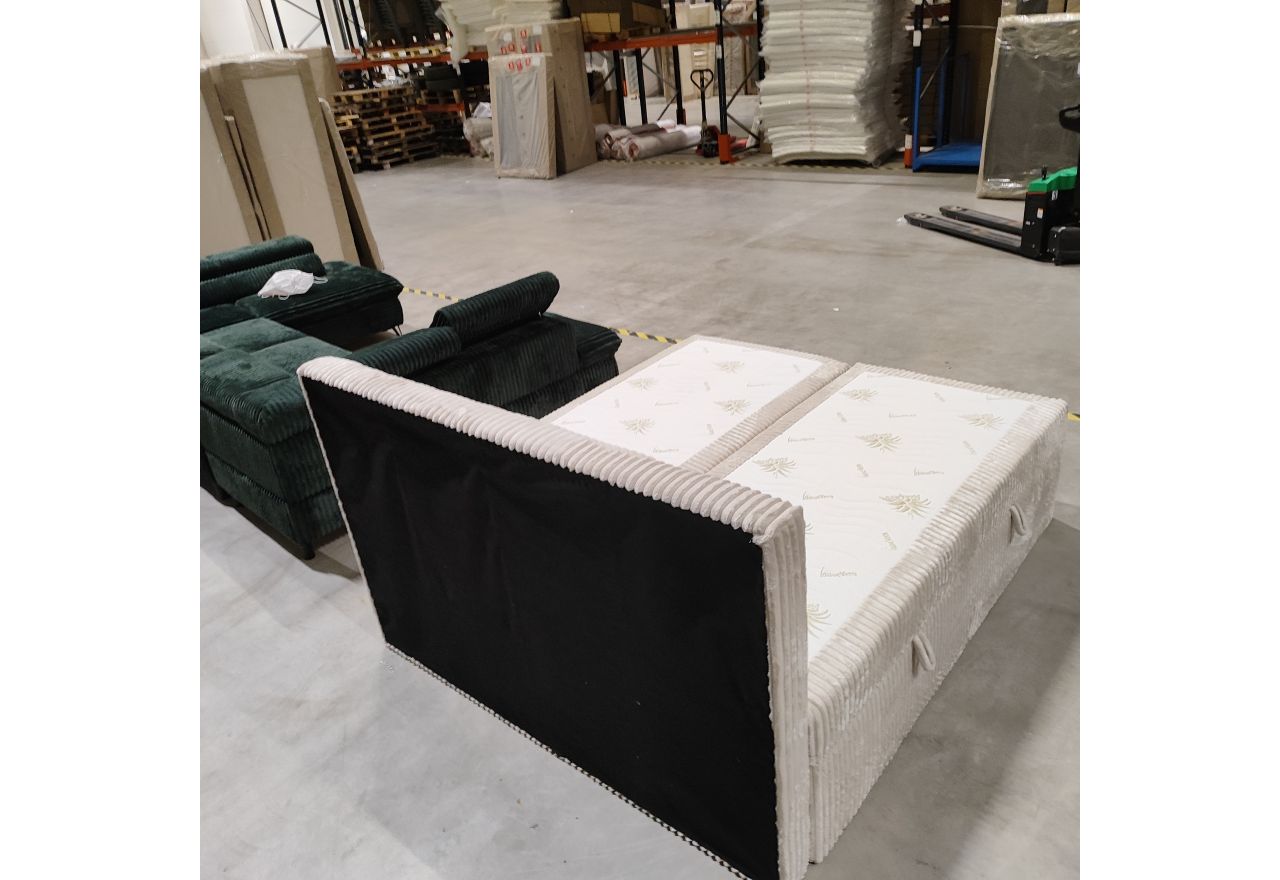 Łóżko kontynentalne TILIANO 180x200 - Tilia 01 - beżowy - OUTLETU