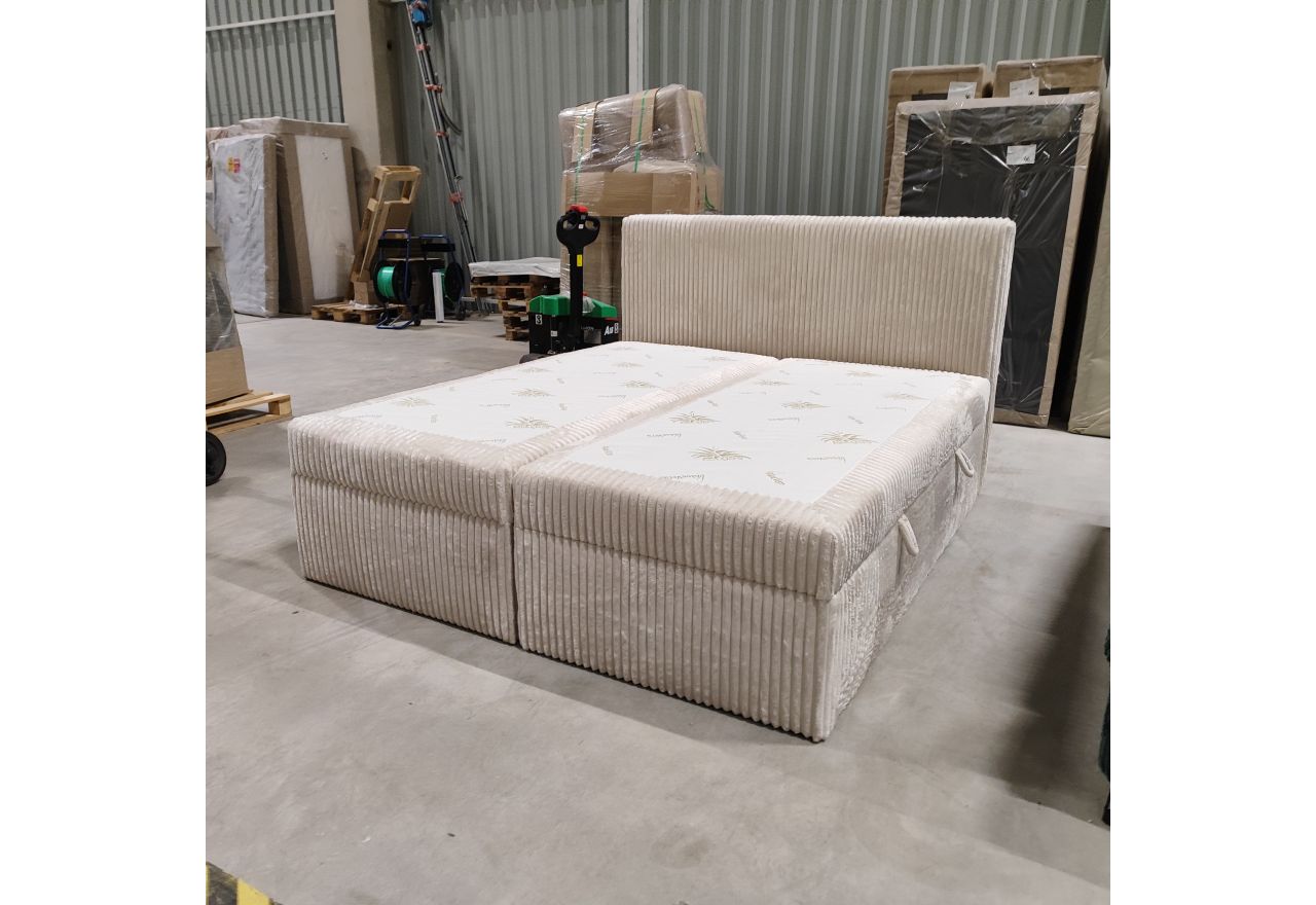 Łóżko kontynentalne TILIANO 180x200 - Tilia 01 - beżowy - OUTLETU