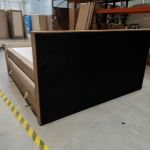 Łóżko kontynentalne ALBERO 2 KING DUO 200x200 - Monolith 02 - beżowy - OUTLETU