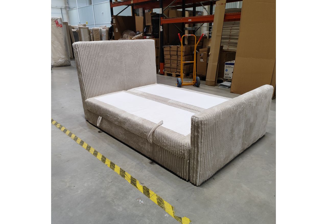 Łóżko kontynentalne TILIANO KING DUO 140x200 - Tilia 01 - beżowy - OUTLETU