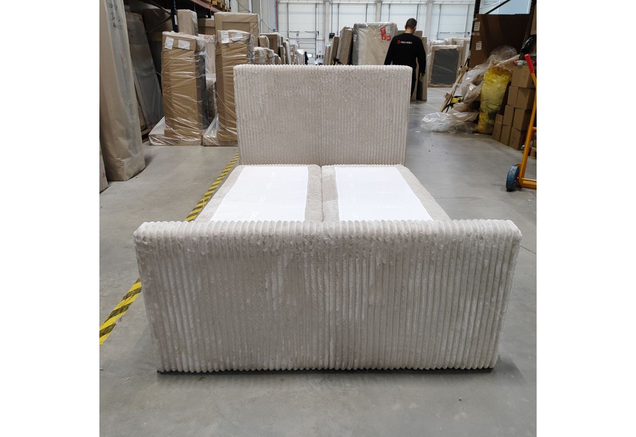 Łóżko kontynentalne TILIANO KING DUO 140x200 - Tilia 01 - beżowy - OUTLETU