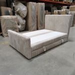 Łóżko kontynentalne TILIANO KING DUO 140x200 - Tilia 01 - beżowy - OUTLETU