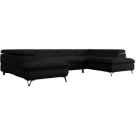 Narożnik PETER U - Now or Never 100 - czarny - OUTLETU