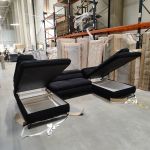 Narożnik PETER U - Now or Never 100 - czarny - OUTLETU