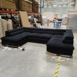 Narożnik PETER U - Now or Never 100 - czarny - OUTLETU