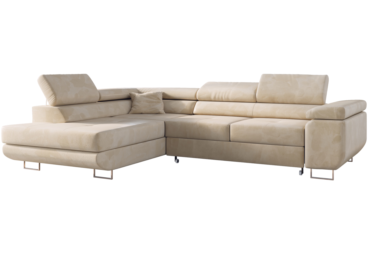 Narożnik GUSTAW L - Monolith 04 - beżowy - OUTLET