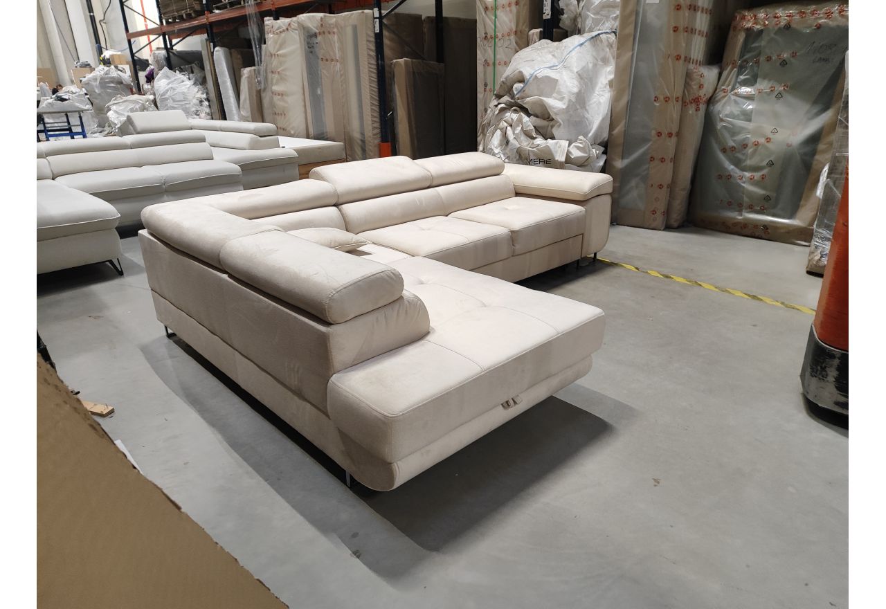 Narożnik GUSTAW L - Monolith 04 - beżowy - OUTLET