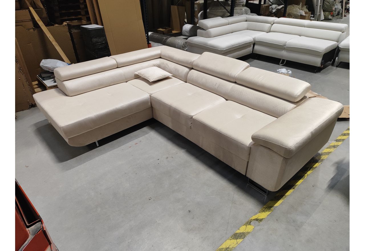 Narożnik GUSTAW L - Monolith 04 - beżowy - OUTLET