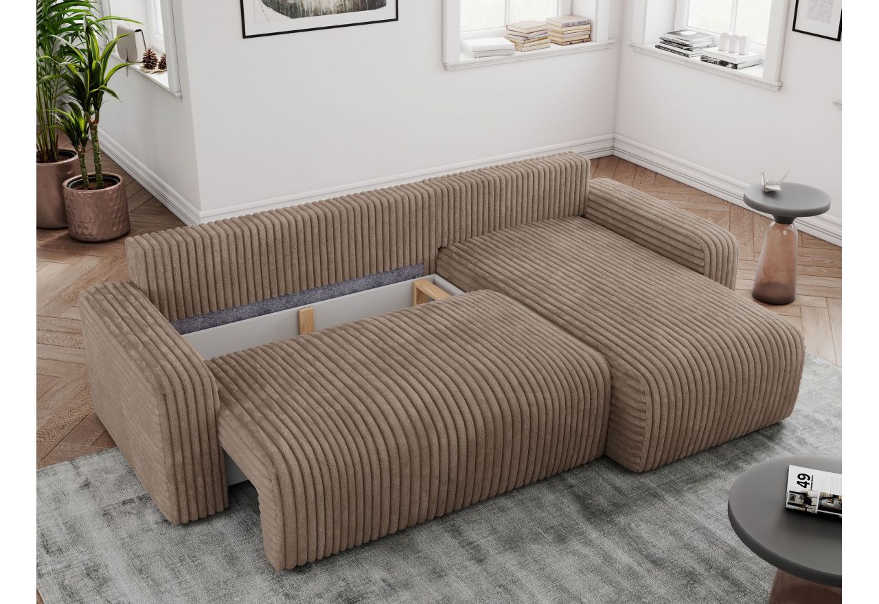 Narożnik ARGOS L - Tilia 17 - brązowy - OUTLET