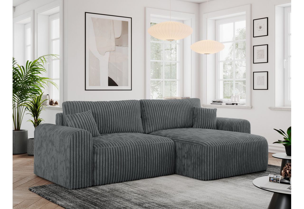 Narożnik NELSON L - Tilia 90 - szary - OUTLET