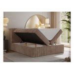 Łóżko kontynentalne TILIANO 200x200 - Tilia 17 - brązowy - OUTLET