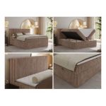 Łóżko kontynentalne TILIANO 200x200 - Tilia 17 - brązowy - OUTLET