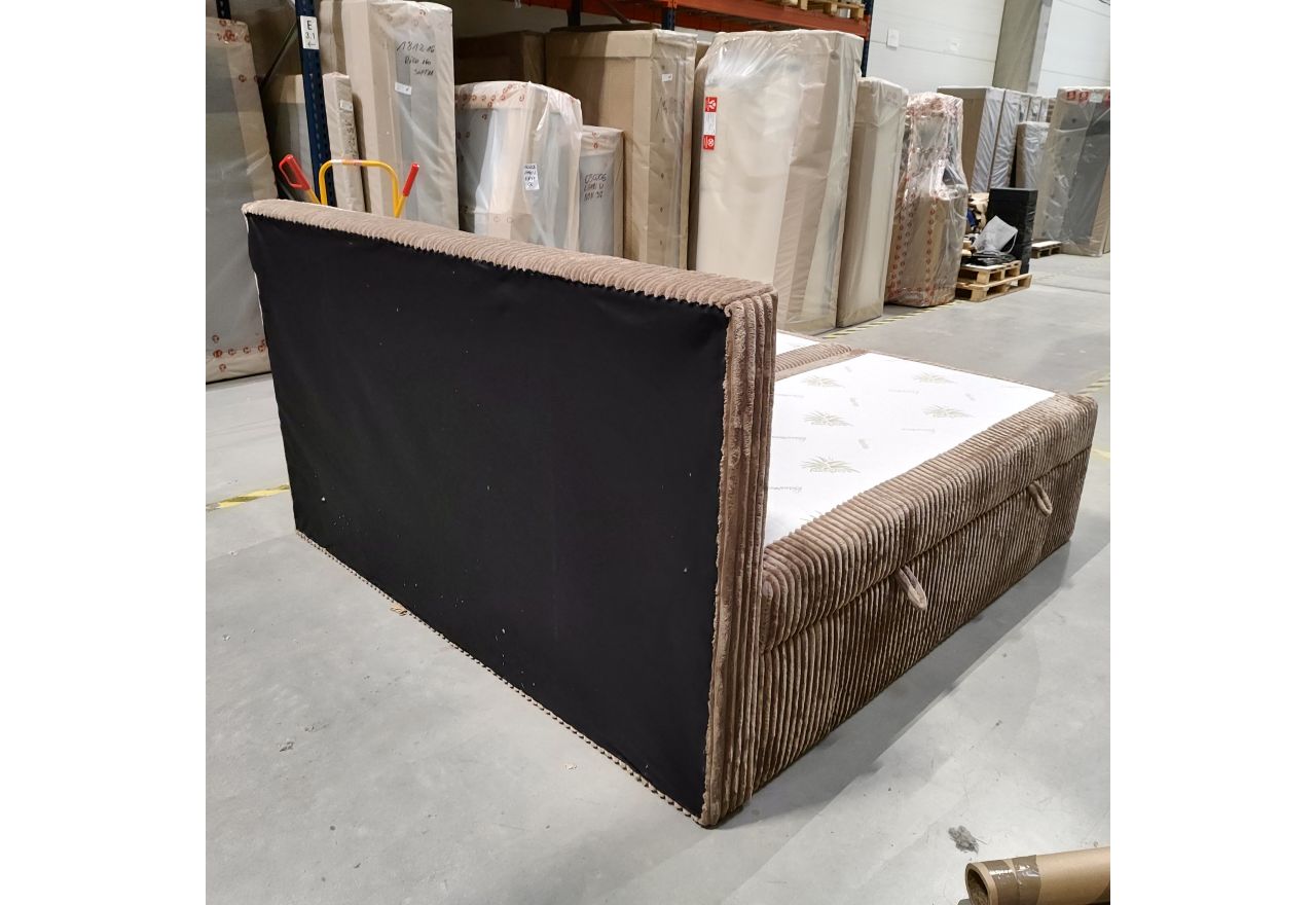 Łóżko kontynentalne TILIANO 200x200 - Tilia 17 - brązowy - OUTLET