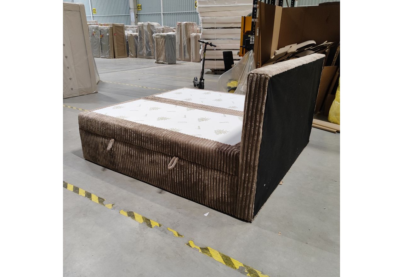 Łóżko kontynentalne TILIANO 200x200 - Tilia 17 - brązowy - OUTLET