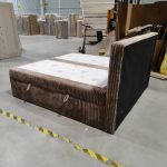 Łóżko kontynentalne TILIANO 200x200 - Tilia 17 - brązowy - OUTLET