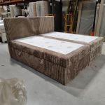 Łóżko kontynentalne TILIANO 200x200 - Tilia 17 - brązowy - OUTLET