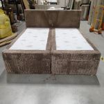 Łóżko kontynentalne TILIANO 200x200 - Tilia 17 - brązowy - OUTLET