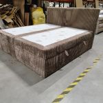 Łóżko kontynentalne TILIANO 200x200 - Tilia 17 - brązowy - OUTLET