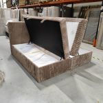 Łóżko kontynentalne TILIANO 200x200 - Tilia 17 - brązowy - OUTLET