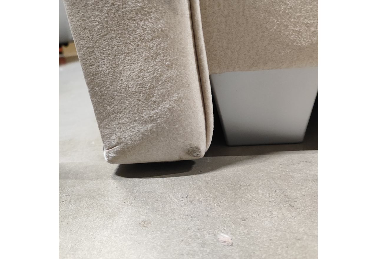 Łóżko kontynentalne, elektrycznie sterowane z pilota - ELECTRO 180x200 - Monolith 02 - beżowy - OUTLETU