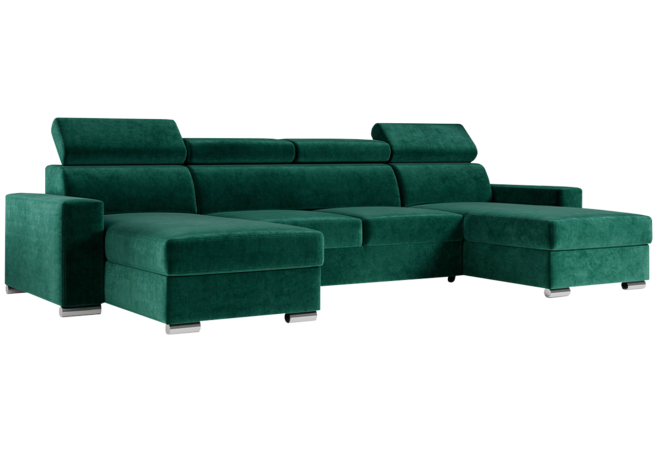 Narożnik FOX U - Monolith 37 - zielony - OUTLETU