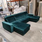 Narożnik FOX U - Monolith 37 - zielony - OUTLETU