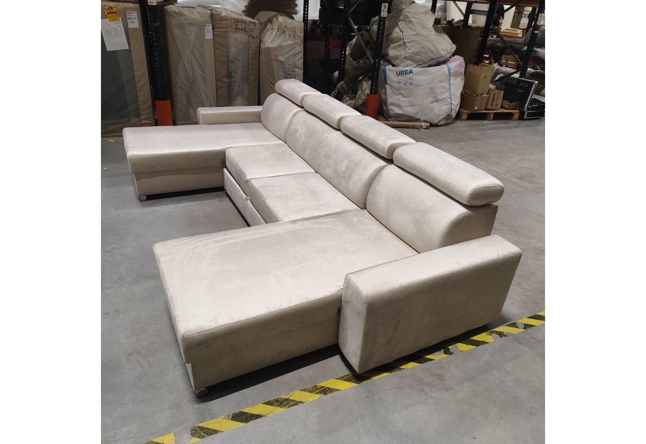 Narożnik FOX U - Monolith 02 - beżowy - OUTLETU