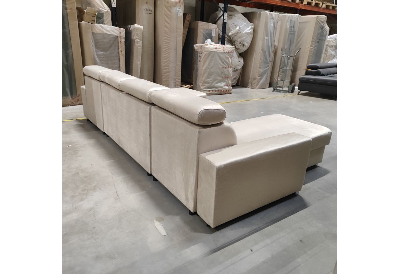 Narożnik FOX U - Monolith 02 - beżowy - OUTLETU