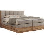 Łóżko kontynentalne ALBERO 1 KING 180x200 - Matana 17 - beżowy - OUTLETU
