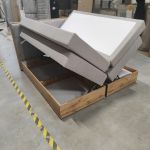 Łóżko kontynentalne ALBERO 1 KING 180x200 - Matana 17 - beżowy - OUTLETU