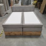 Łóżko kontynentalne ALBERO 1 KING 180x200 - Matana 17 - beżowy - OUTLETU