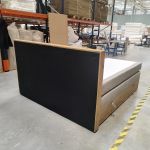 Łóżko kontynentalne ALBERO 1 KING 180x200 - Matana 17 - beżowy - OUTLETU