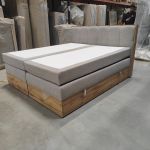 Łóżko kontynentalne ALBERO 1 KING 180x200 - Matana 17 - beżowy - OUTLETU