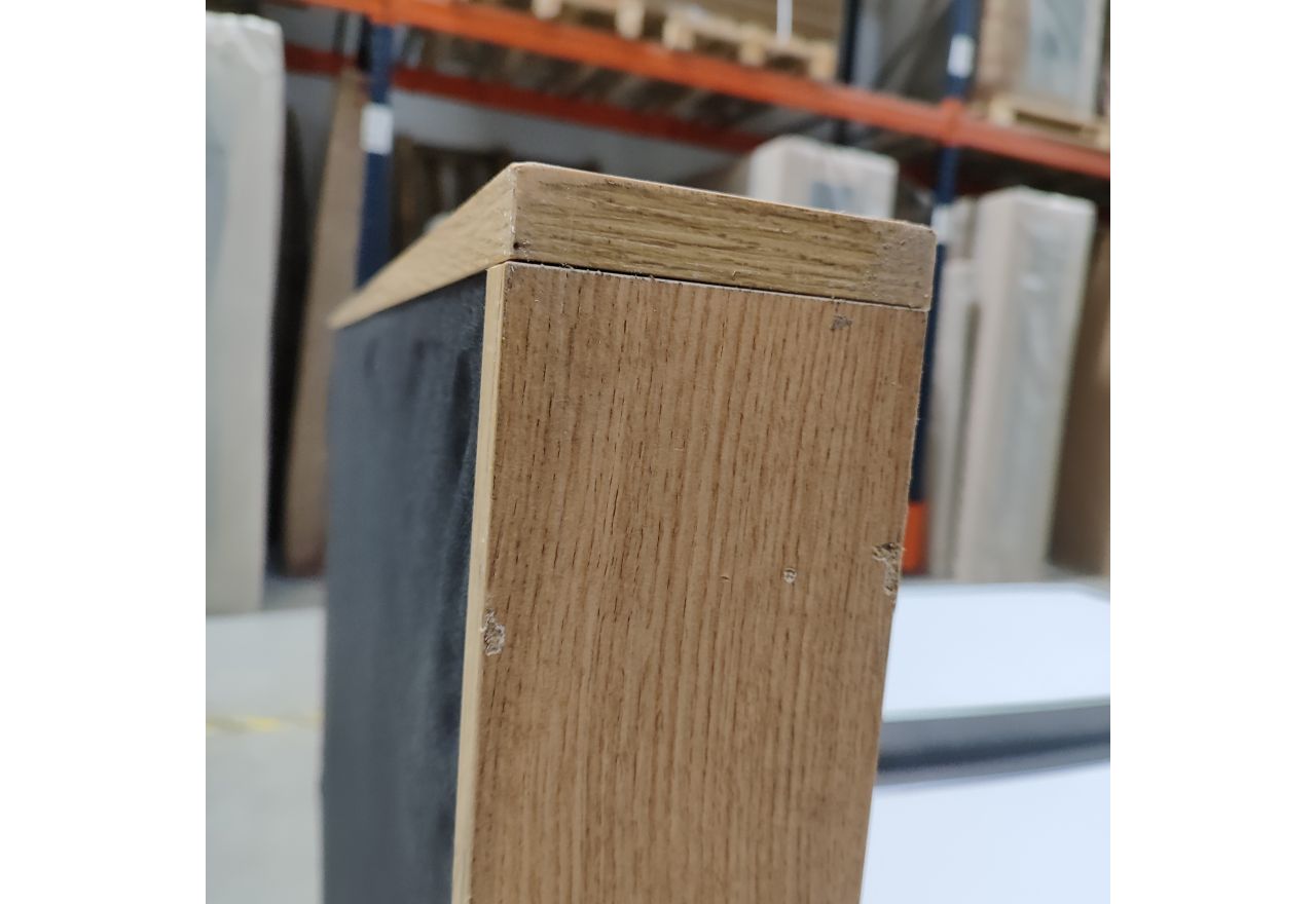 Łóżko kontynentalne ALBERO 2 180x200 - Monolith 92 - ciemny szary - OUTLETU