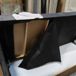 Łóżko kontynentalne ALBERO 2 180x200 - Monolith 92 - ciemny szary - OUTLETU