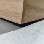 Łóżko kontynentalne ALBERO 2 180x200 - Monolith 92 - ciemny szary - OUTLETU