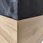 Łóżko kontynentalne ALBERO 2 180x200 - Monolith 92 - ciemny szary - OUTLETU