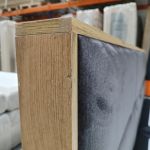 Łóżko kontynentalne ALBERO 2 180x200 - Monolith 92 - ciemny szary - OUTLETU