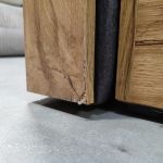 Łóżko kontynentalne ALBERO 2 180x200 - Monolith 92 - ciemny szary - OUTLETU