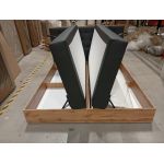 Łóżko kontynentalne VENETO KING 180x200 - Soft 20 - grafitowa ekoskóra - OUTLETU